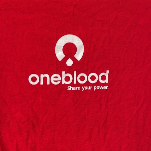 3D Short sleeve red all American hero blood donor blood donation t shirt sz S - Picture 8 of 17